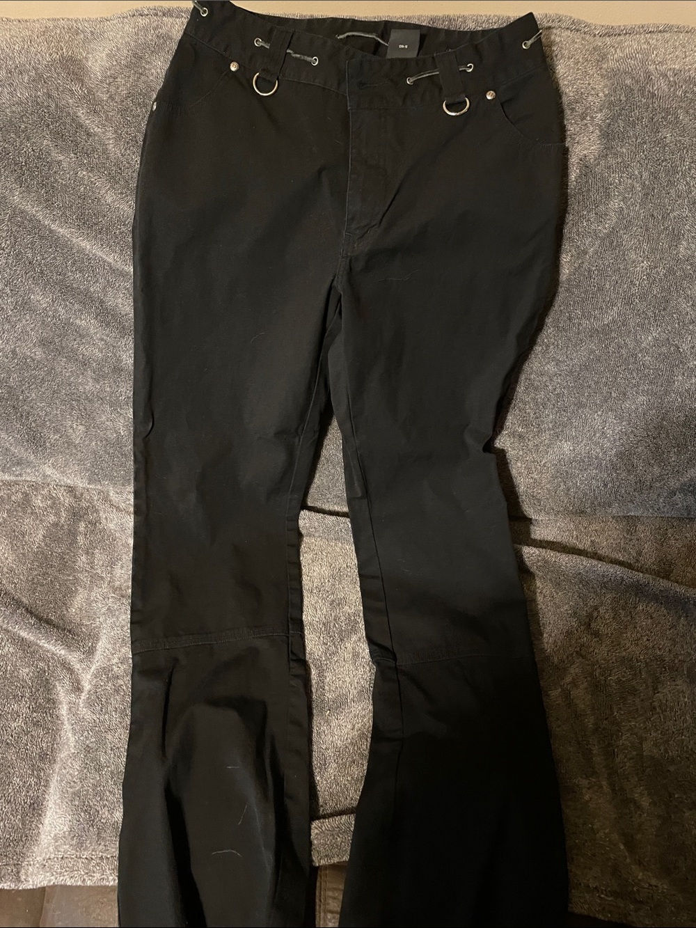 Harley-Davidson Black Women's Boot Cut Jeans with Ring Details